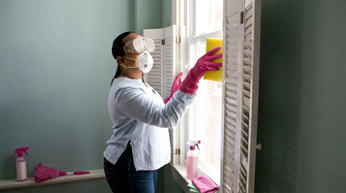 Professional residential cleaning results in Pennsylvania - Living room deep clean